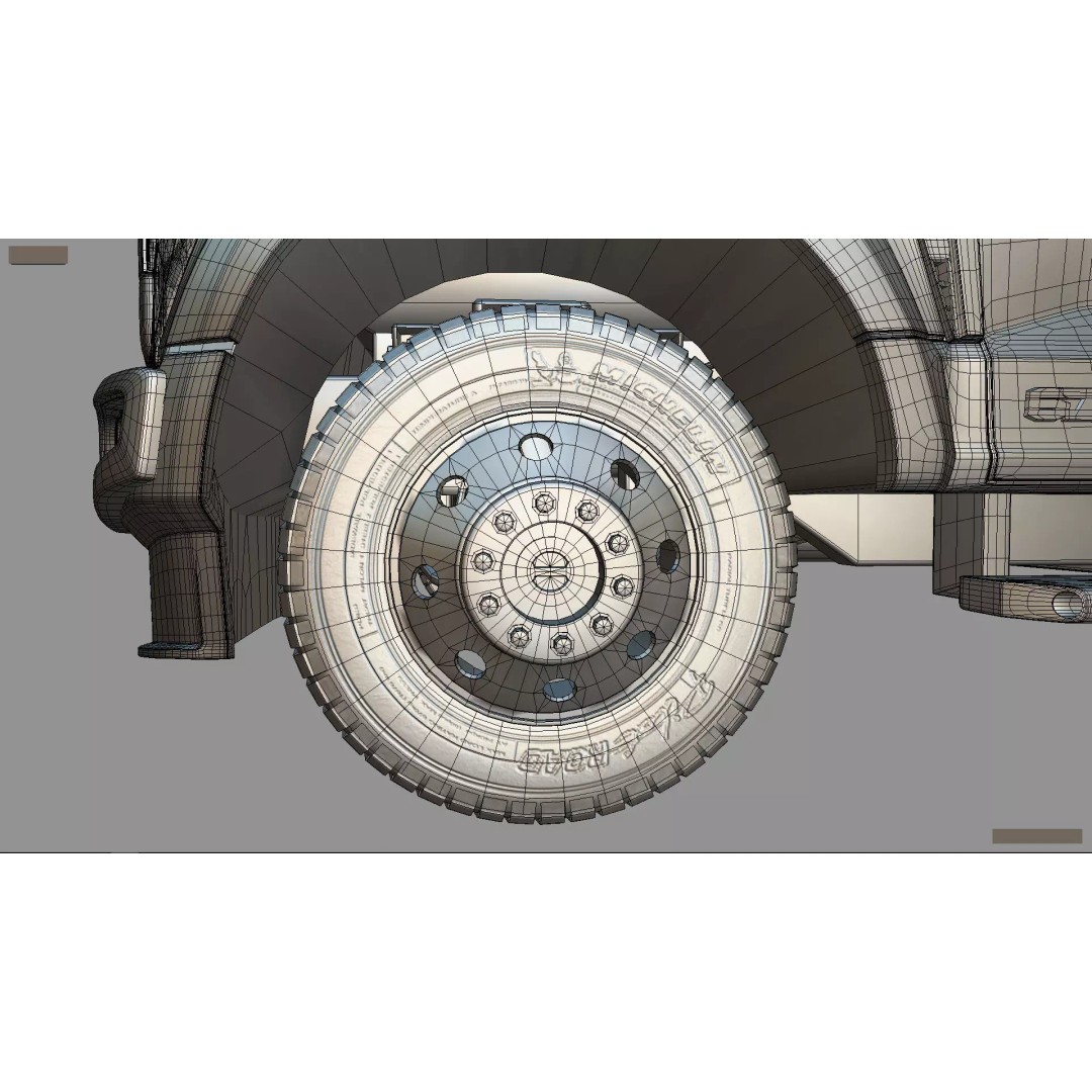 2024 F-600 Truck Chassis 3D Model – High Poly Game Asset, Blender - View 22