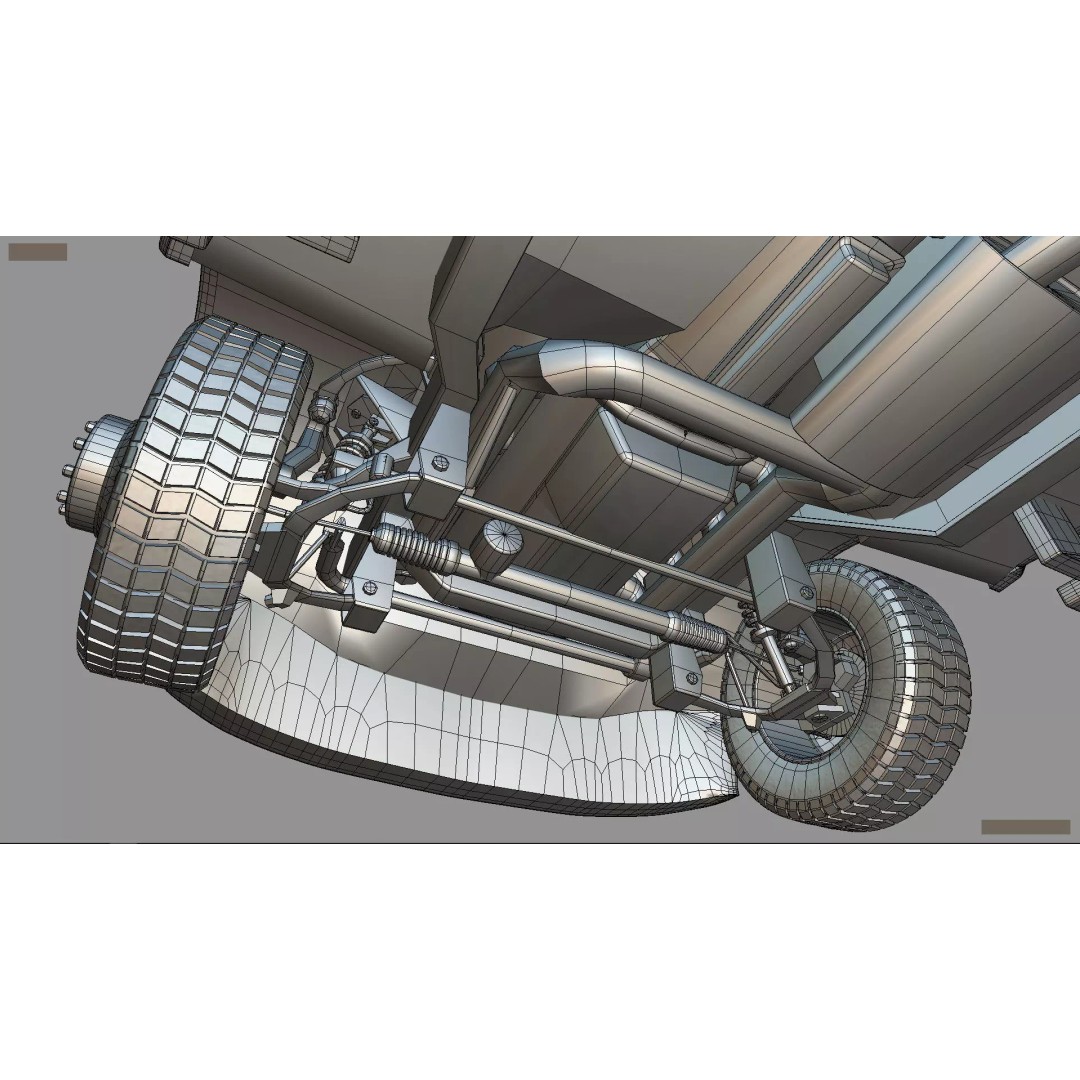 2024 F-600 Truck Chassis 3D Model – High Poly Game Asset, Blender - View 23