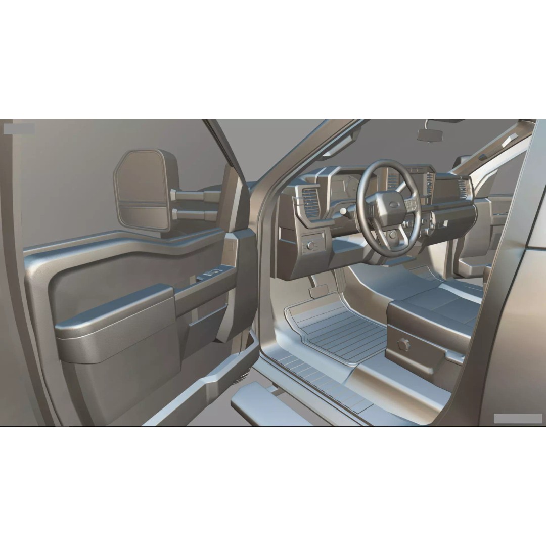 2024 F-600 Truck Chassis 3D Model – High Poly Game Asset, Blender - View 28