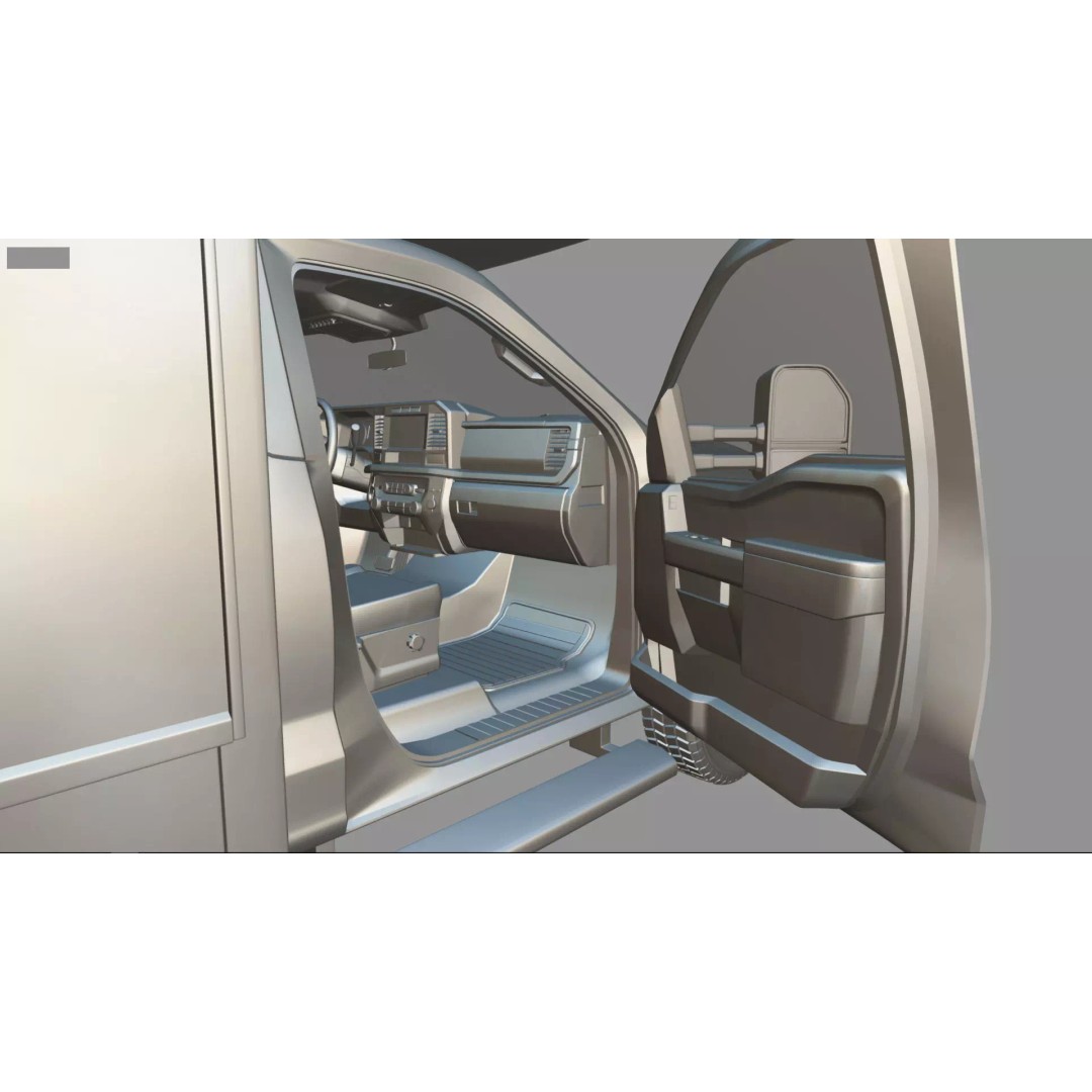 2024 F-600 Truck Chassis 3D Model – High Poly Game Asset, Blender - View 29