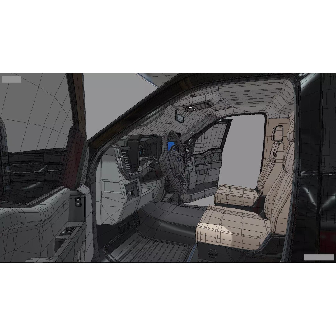 2024 F-600 Truck Chassis 3D Model – High Poly Game Asset, Blender - View 32