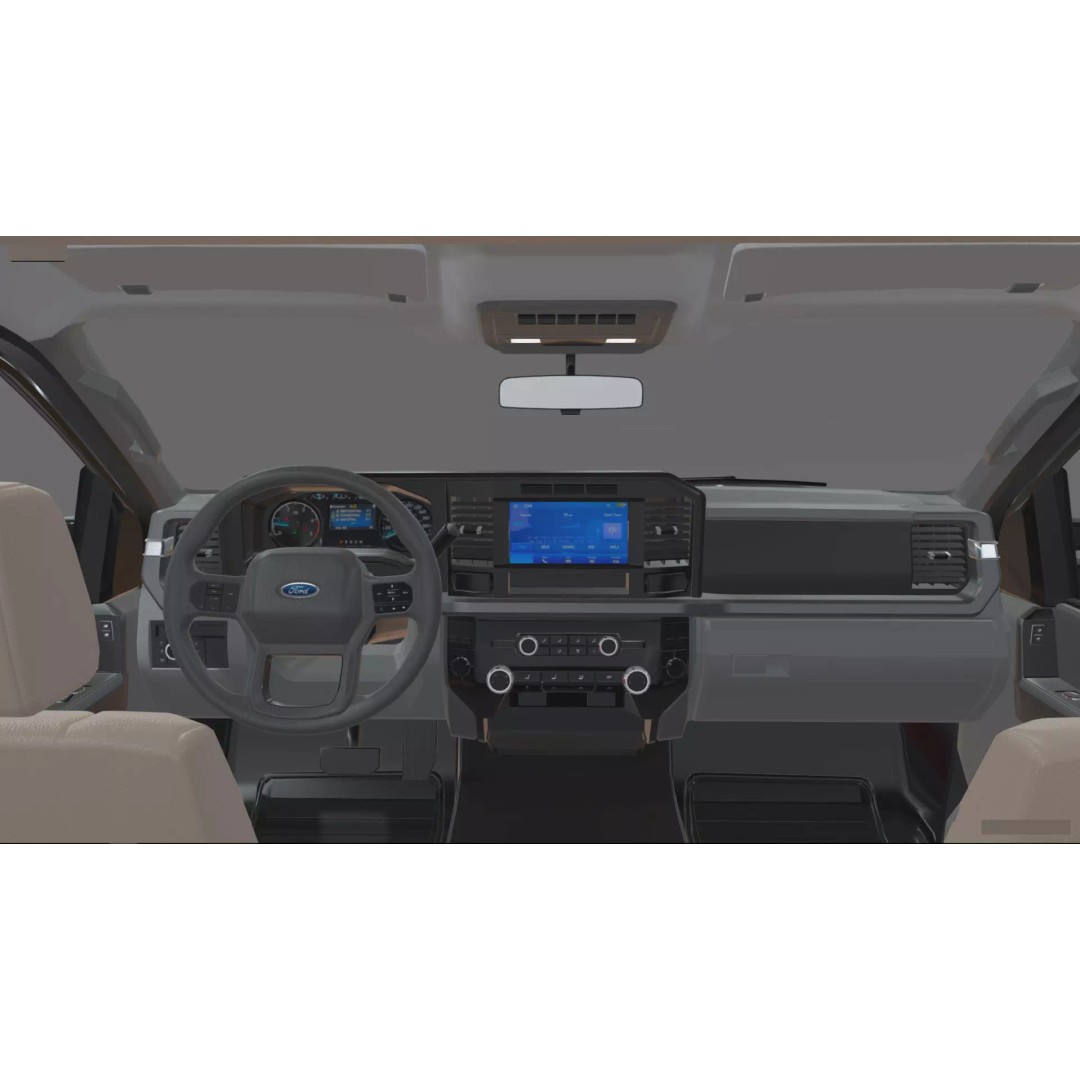 2024 F-600 Truck Chassis 3D Model – High Poly Game Asset, Blender - View 34