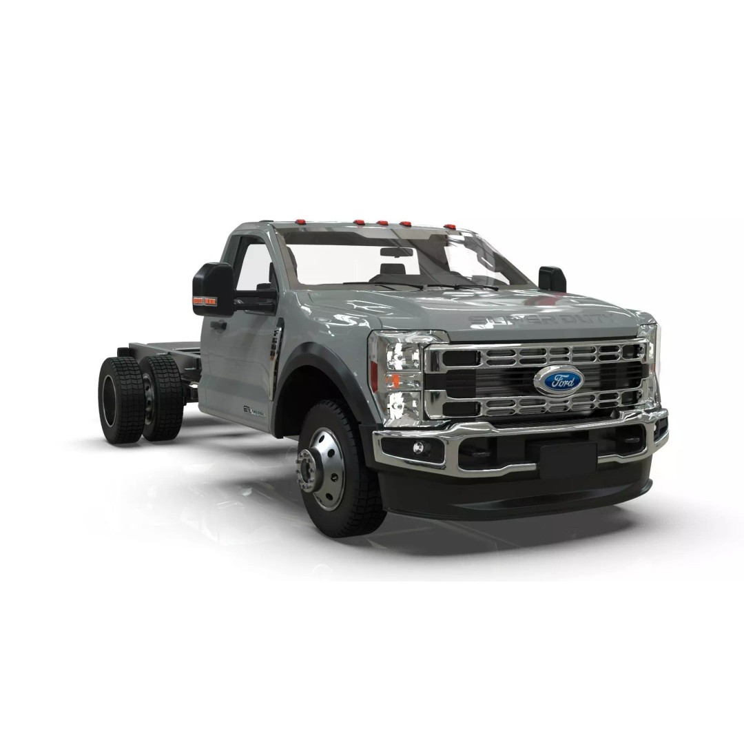 2024 F-600 Truck Chassis 3D Model – High Poly Game Asset, Blender - View 6