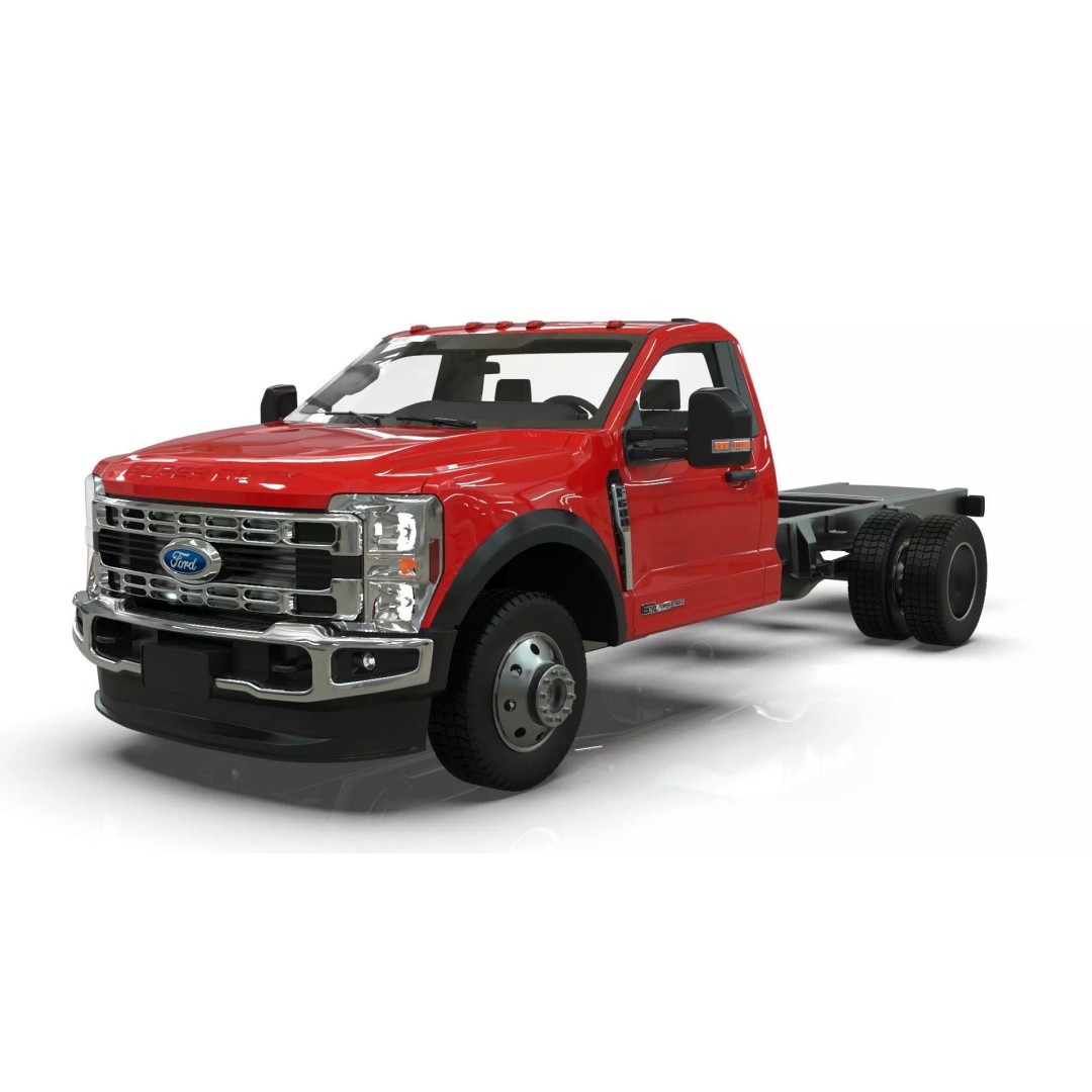 2024 F-600 Truck Chassis 3D Model – High Poly Game Asset, Blender - View 7