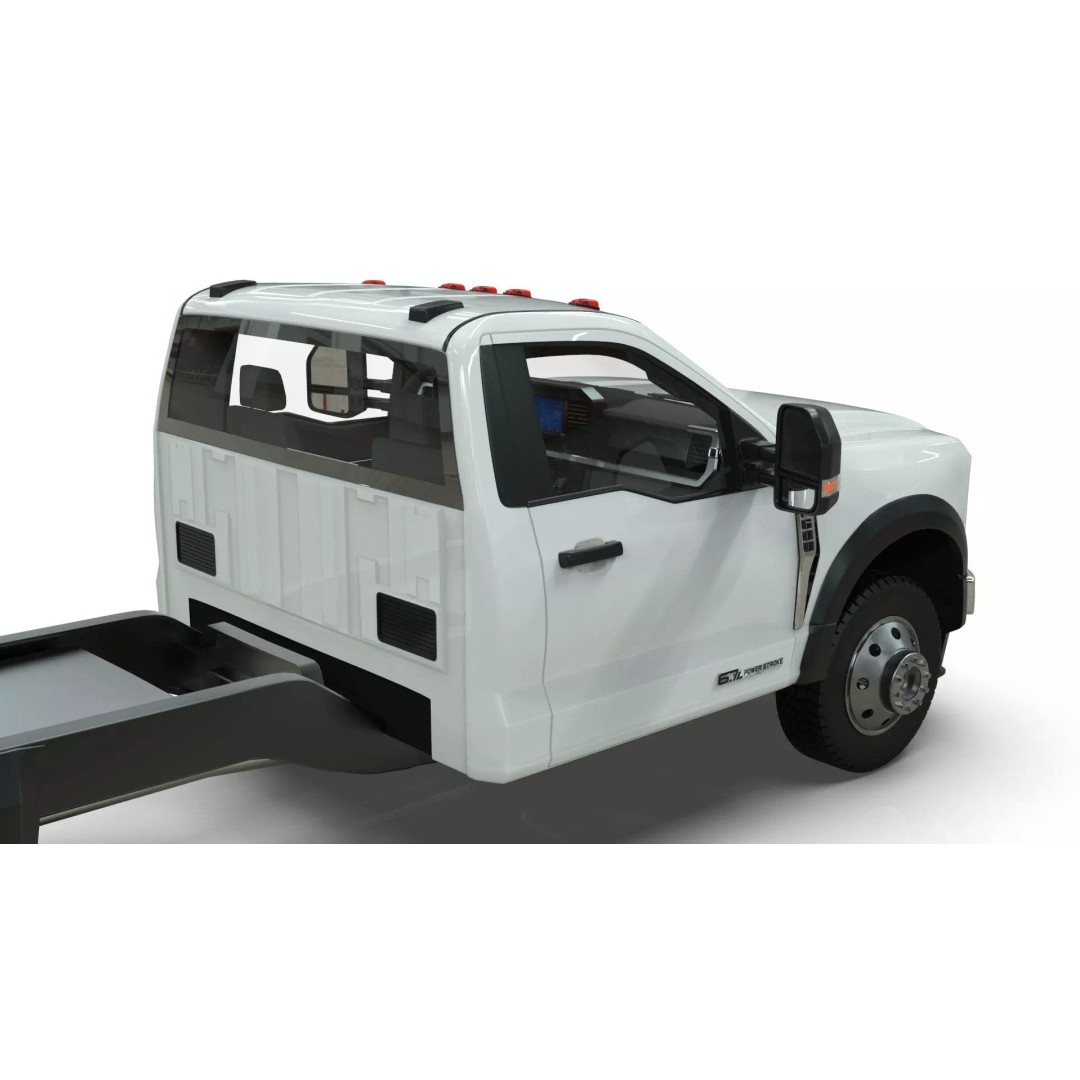2024 F-600 Truck Chassis 3D Model – High Poly Game Asset, Blender - View 9