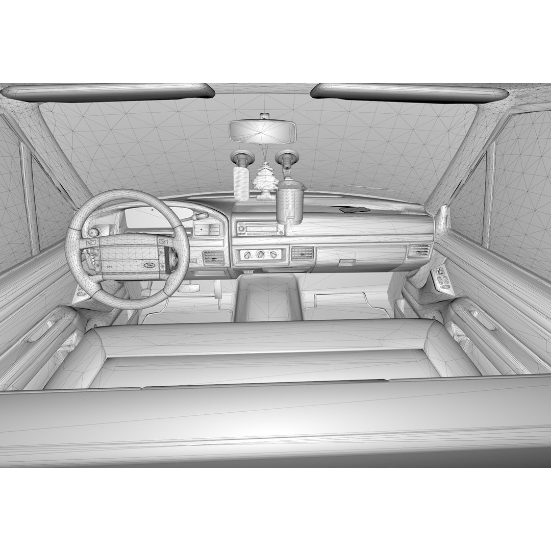 F250 1998 Lifted Truck 3D Model – PBR Textures, Game Ready, FBX - View 10