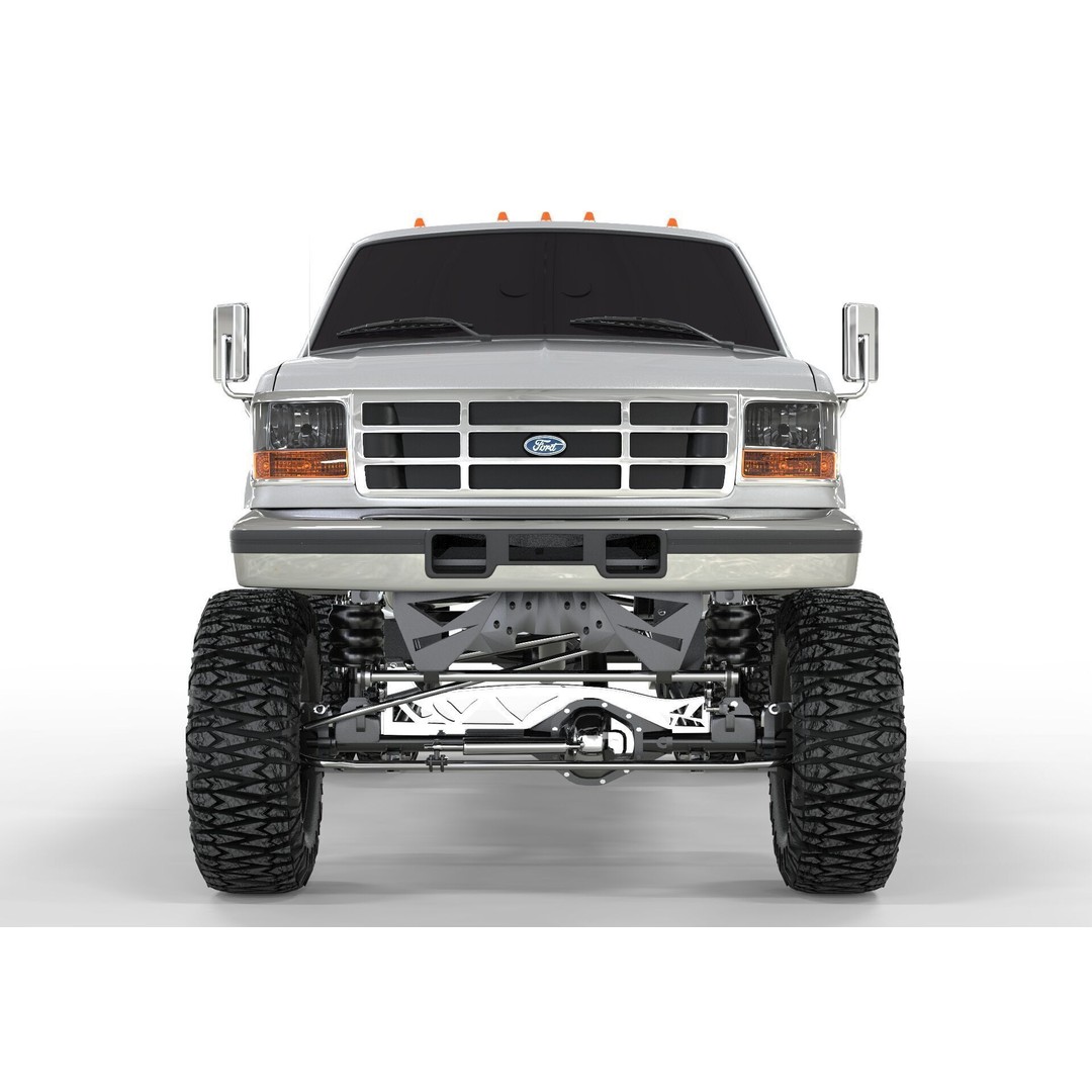 F250 1998 Lifted Truck 3D Model – PBR Textures, Game Ready, FBX - View 5