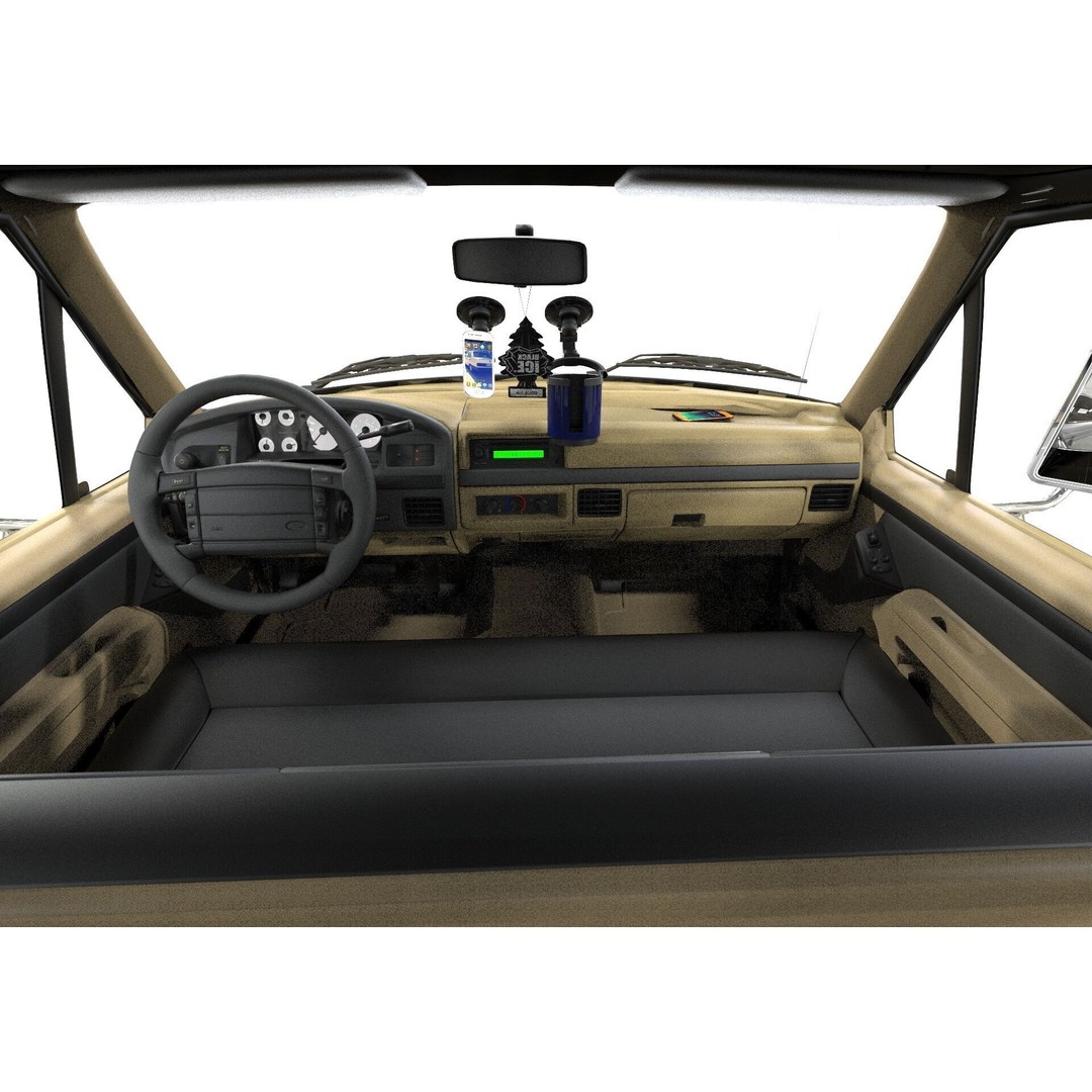 F250 1998 Lifted Truck 3D Model – PBR Textures, Game Ready, FBX - View 9