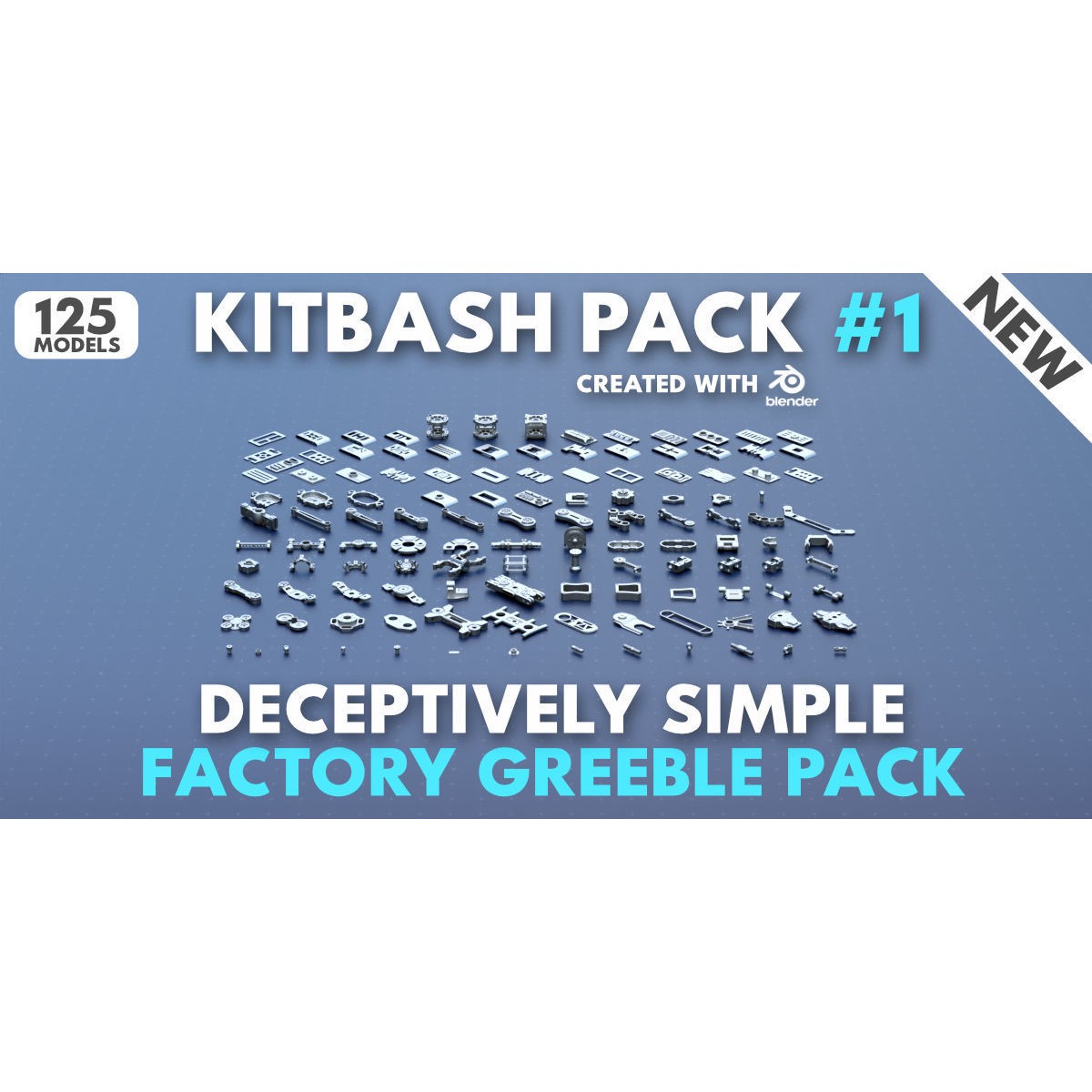 Factory Greeble Kitbash Master Bundle - Game-Ready 3D Model - View 3