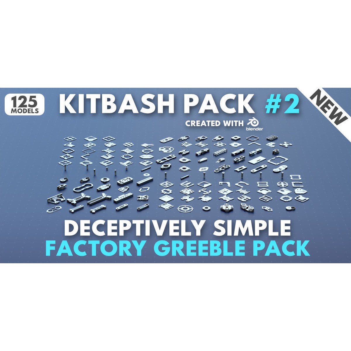 Factory Greeble Kitbash Master Bundle - Game-Ready 3D Model - View 4
