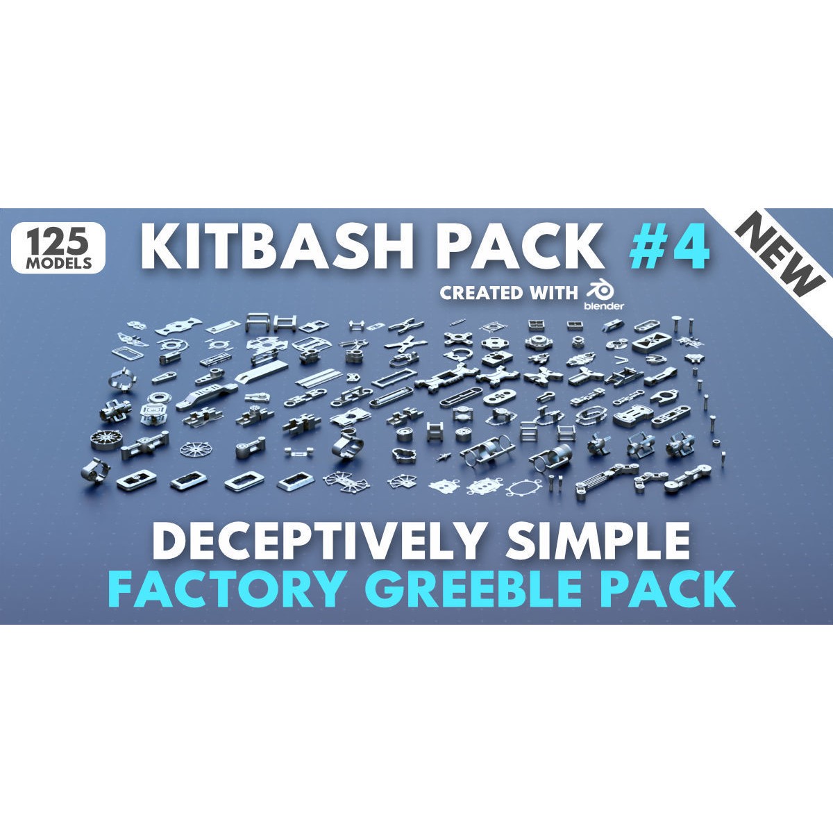 Factory Greeble Kitbash Master Bundle - Game-Ready 3D Model - View 6