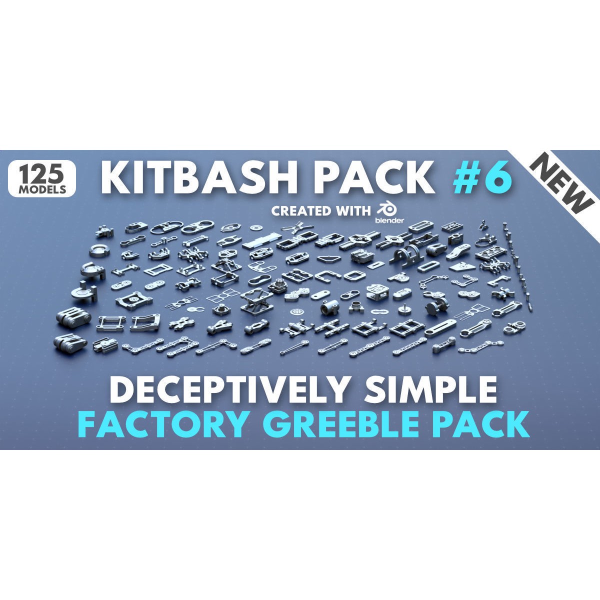 Factory Greeble Kitbash Master Bundle - Game-Ready 3D Model - View 8