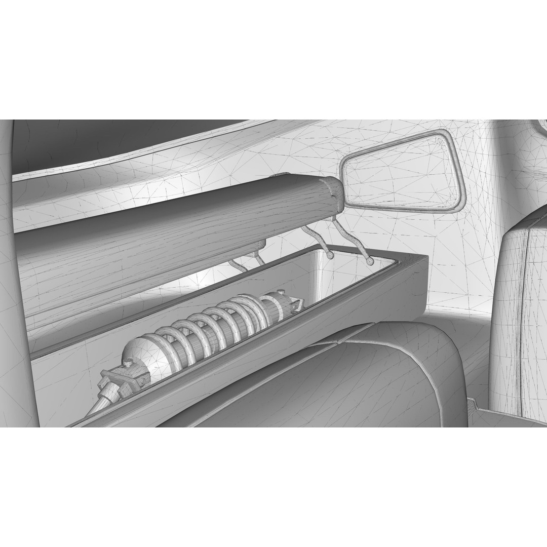 1953 Chevrolet Corvette 3D Model – High Poly Game Asset, PBR, Blender