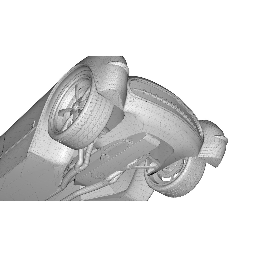 1953 Chevrolet Corvette 3D Model – High Poly Game Asset, PBR, Blender - View 20