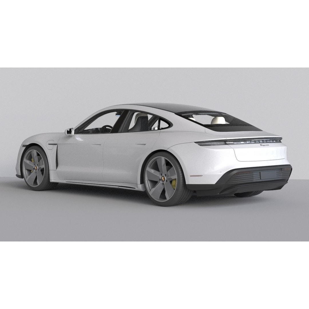 2025 Porsche Taycan 3D Model – High-Detail Racing Car, FBX & 3Ds Max - View 3