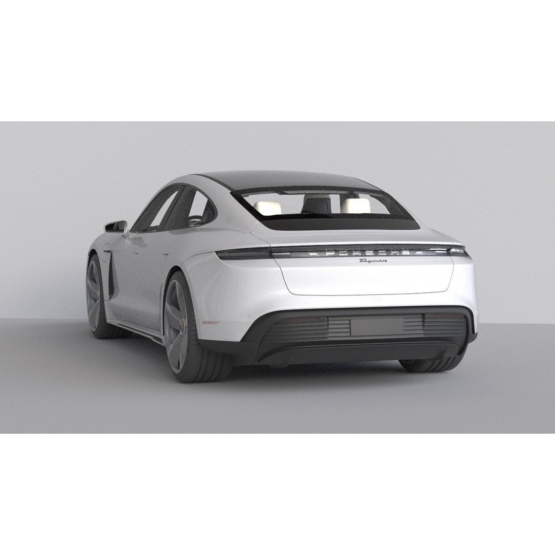 2025 Porsche Taycan 3D Model – High-Detail Racing Car, FBX & 3Ds Max - View 4