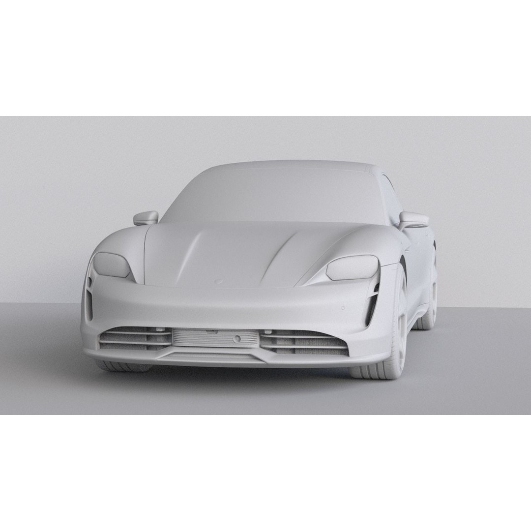 2025 Porsche Taycan 3D Model – High-Detail Racing Car, FBX & 3Ds Max - View 5