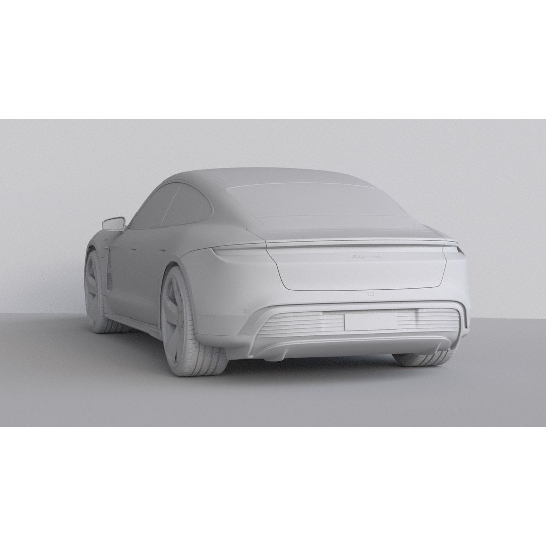 2025 Porsche Taycan 3D Model – High-Detail Racing Car, FBX & 3Ds Max - View 6