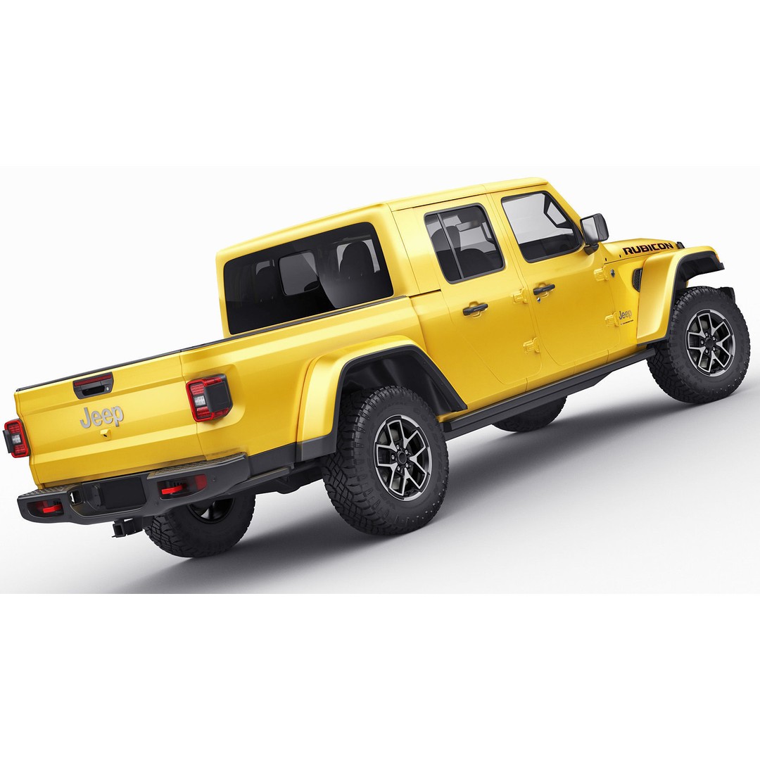 Jeep Gladiator 2024 3D Model – High Poly Game Asset, FBX, OBJ, Blender - View 16
