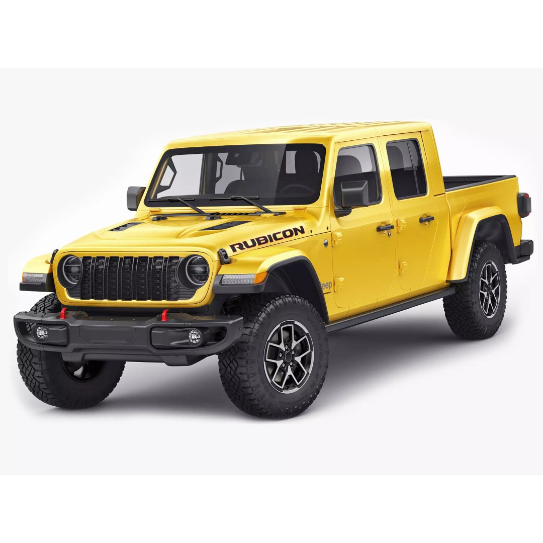 Jeep Gladiator 2024 3D Model – High Poly Game Asset, FBX, OBJ, Blender - View 2