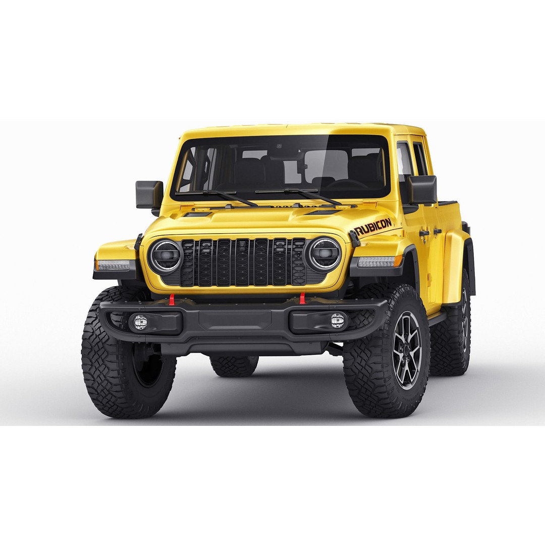 Jeep Gladiator 2024 3D Model – High Poly Game Asset, FBX, OBJ, Blender - View 20