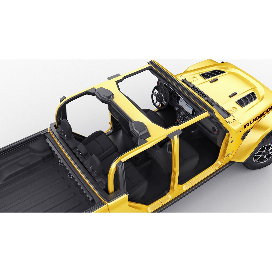 Jeep Gladiator 2024 3D Model – High Poly Game Asset, FBX, OBJ, Blender - View 26