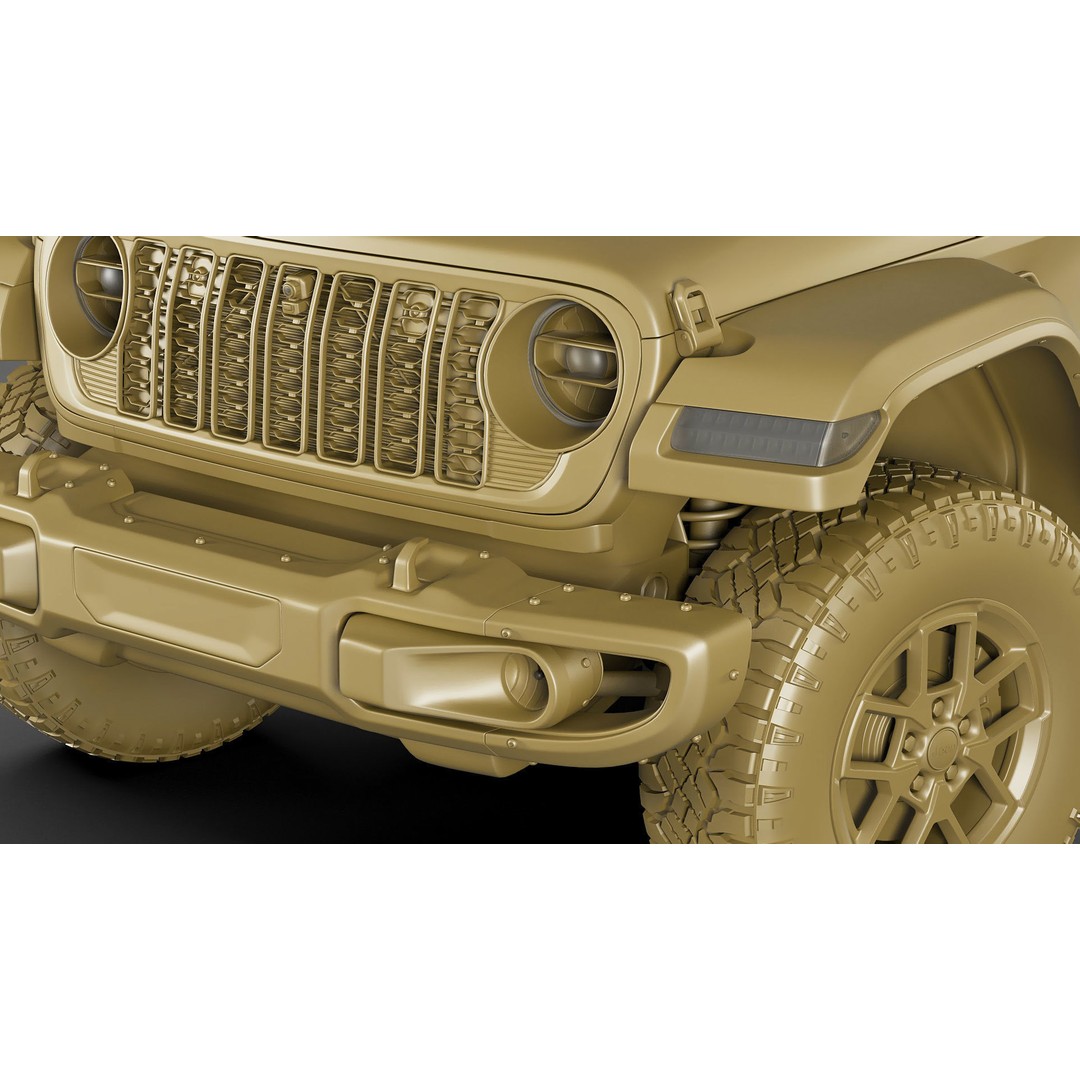 Jeep Gladiator 2024 3D Model – High Poly Game Asset, FBX, OBJ, Blender - View 30