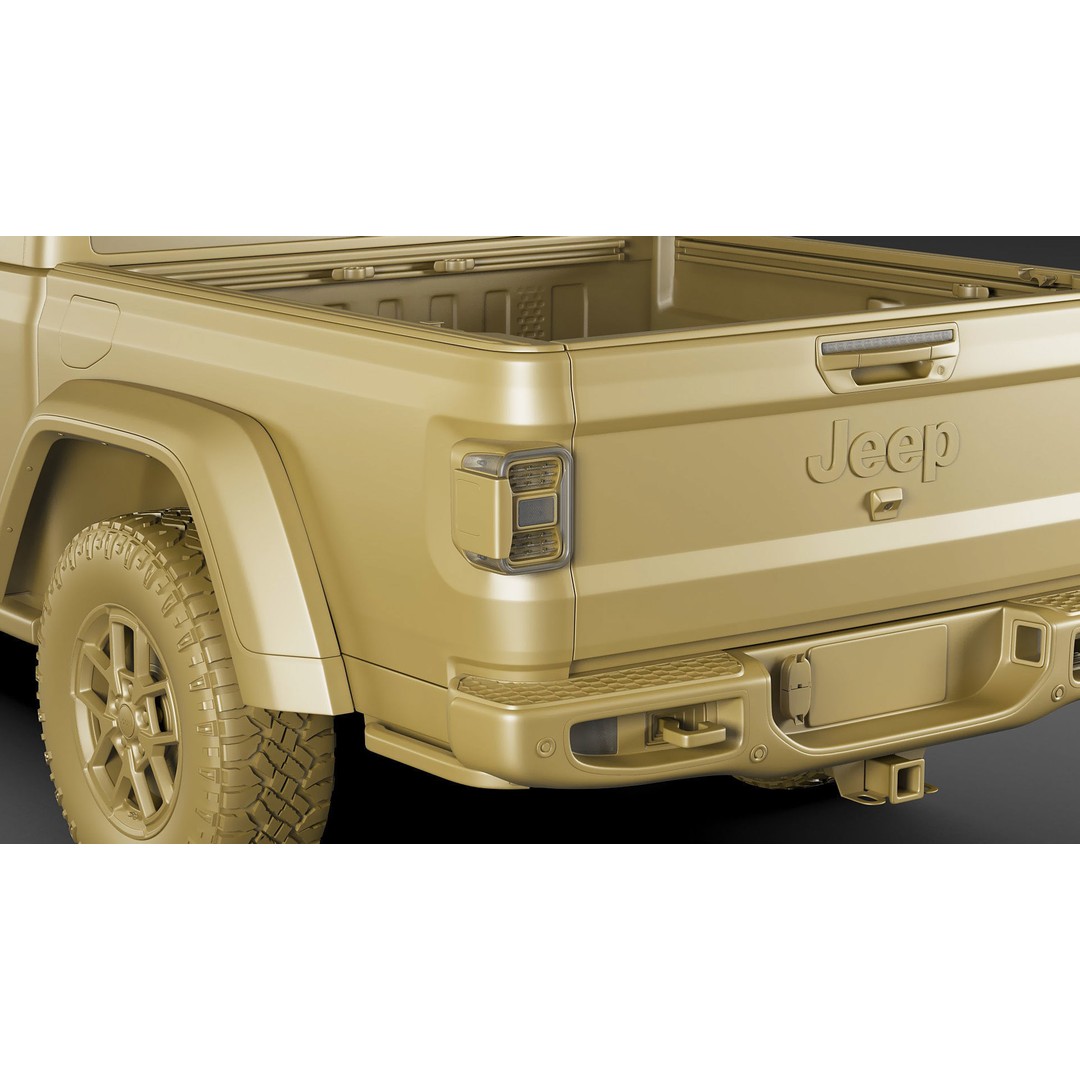 Jeep Gladiator 2024 3D Model – High Poly Game Asset, FBX, OBJ, Blender - View 31
