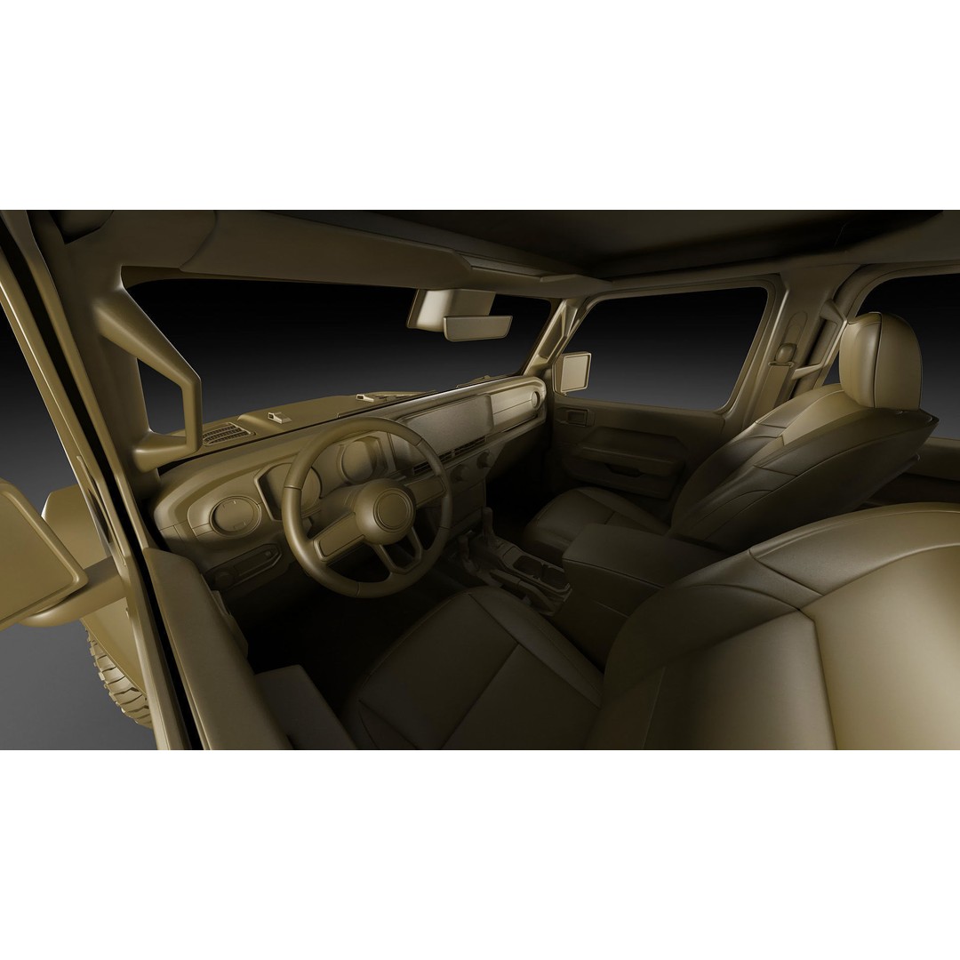Jeep Gladiator 2024 3D Model – High Poly Game Asset, FBX, OBJ, Blender - View 32