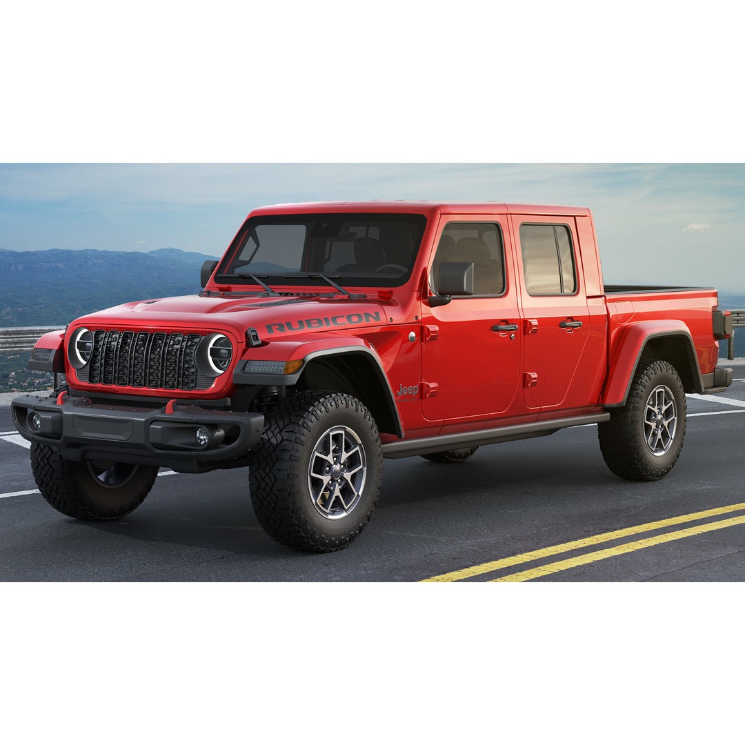 Jeep Gladiator 2024 3D Model – High Poly Game Asset, FBX, OBJ, Blender - View 6