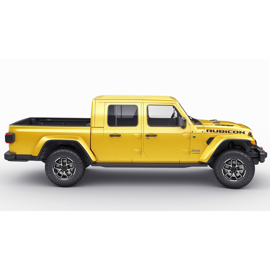 Jeep Gladiator 2024 3D Model – High Poly Game Asset, FBX, OBJ, Blender - View 8