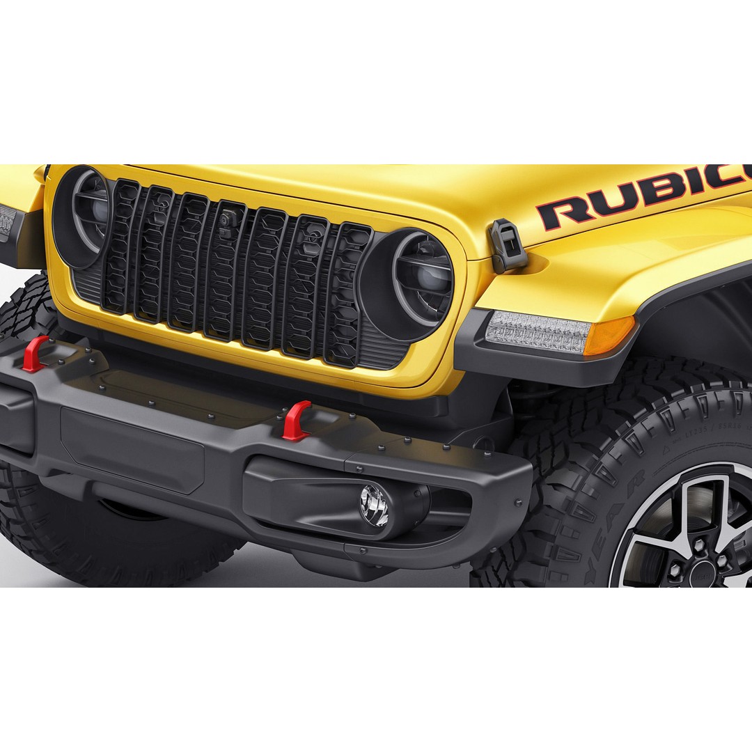 Jeep Gladiator 2024 3D Model – High Poly Game Asset, FBX, OBJ, Blender - View 9