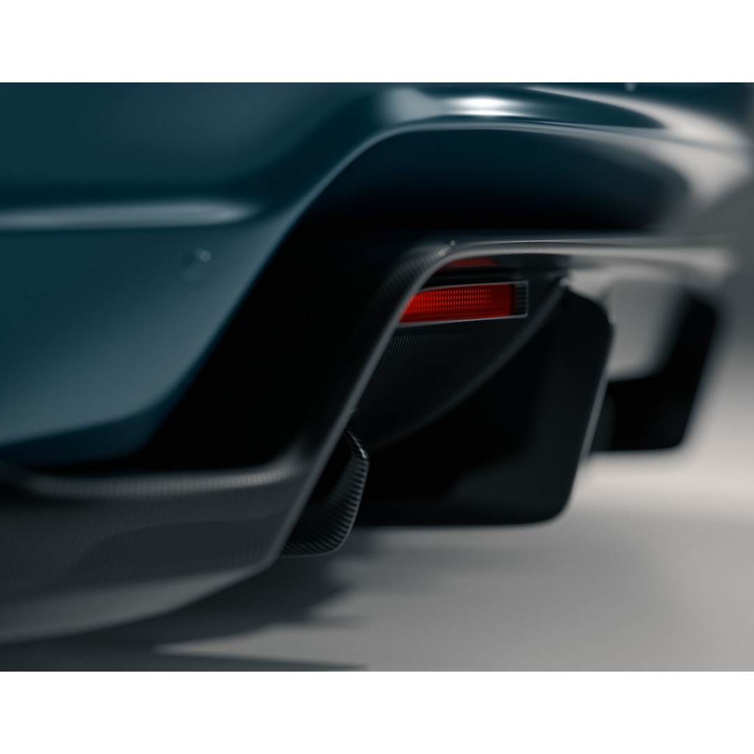 Porsche Taycan Turbo 3D Model – Modified Sport Car with Bodykit, Blender, FBX, OBJ - View 10