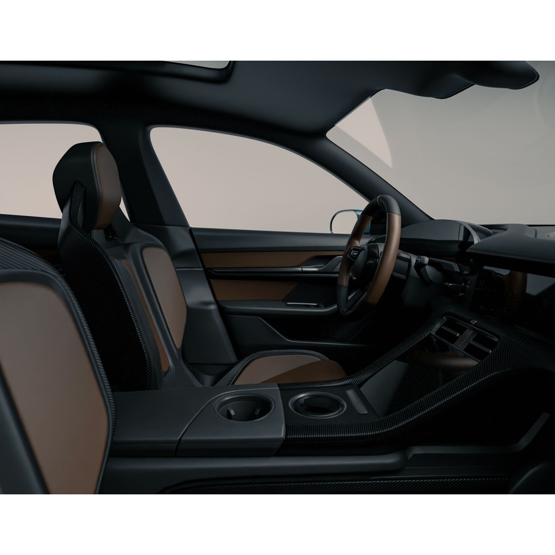 Porsche Taycan Turbo 3D Model – Modified Sport Car with Bodykit, Blender, FBX, OBJ - View 11