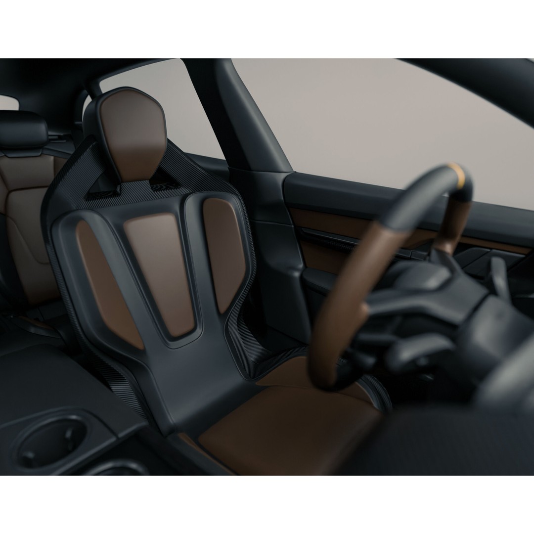 Porsche Taycan Turbo 3D Model – Modified Sport Car with Bodykit, Blender, FBX, OBJ - View 12