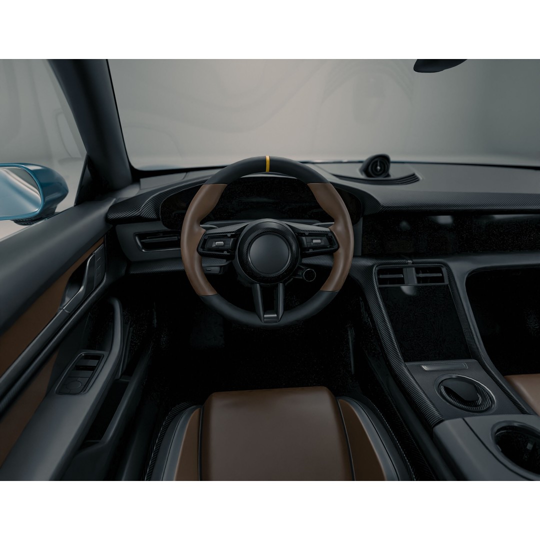 Porsche Taycan Turbo 3D Model – Modified Sport Car with Bodykit, Blender, FBX, OBJ - View 13