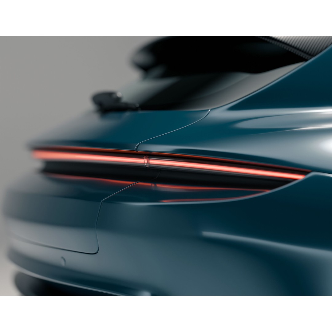 Porsche Taycan Turbo 3D Model – Modified Sport Car with Bodykit, Blender, FBX, OBJ - View 9