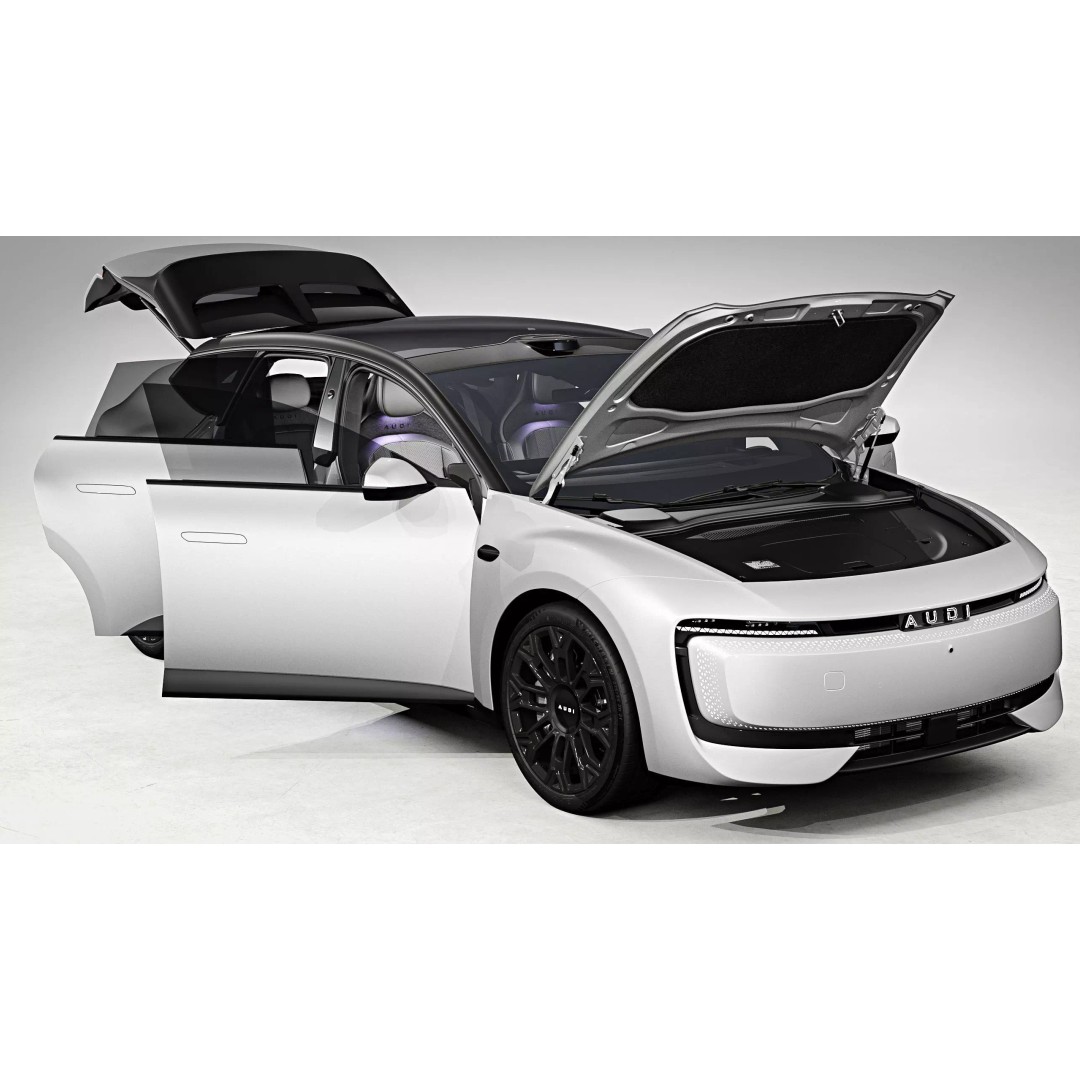 2026 Audi E5 Sportback Pioneer 3D Model – High Poly Game Asset, FBX, Blender - View 17