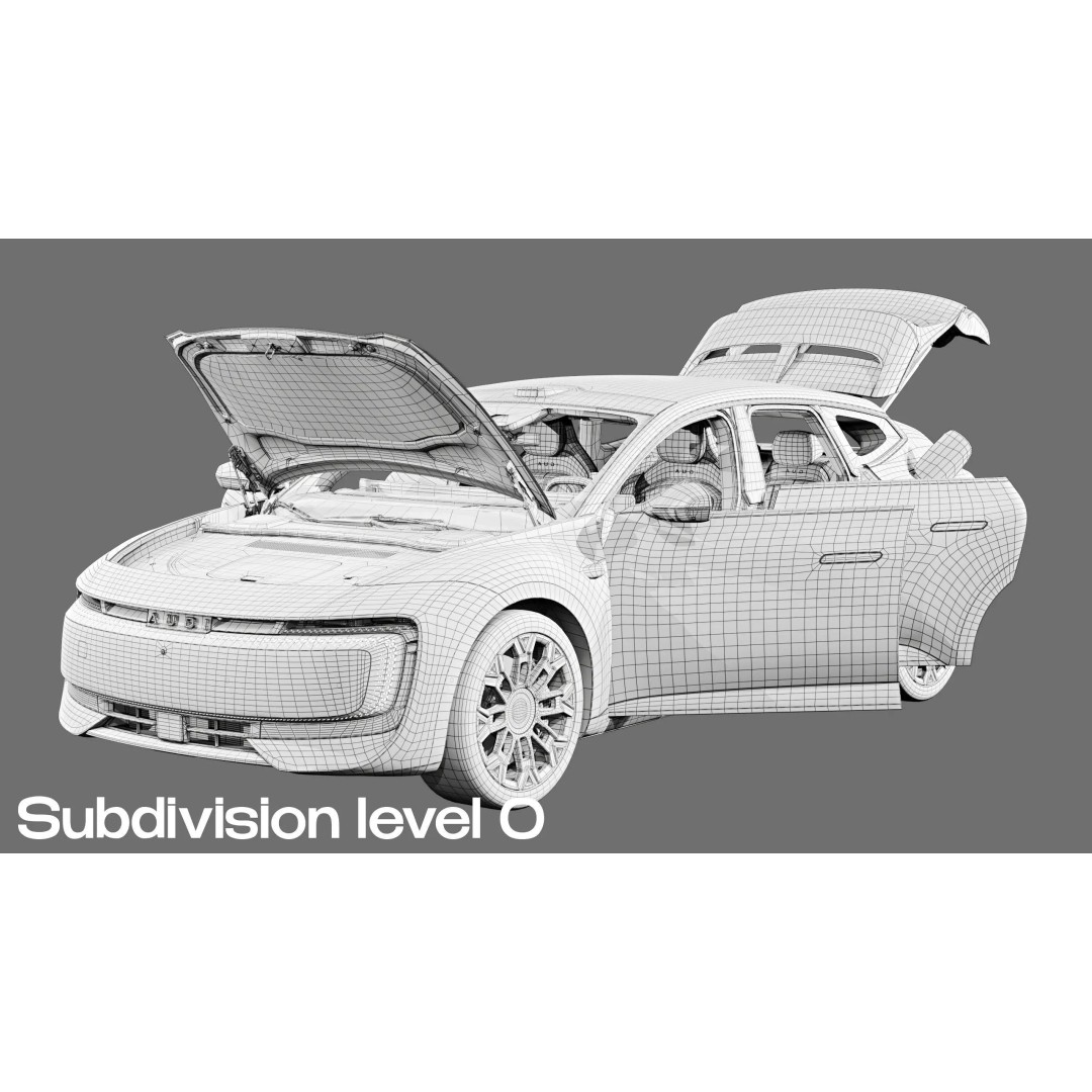 2026 Audi E5 Sportback Pioneer 3D Model – High Poly Game Asset, FBX, Blender - View 31