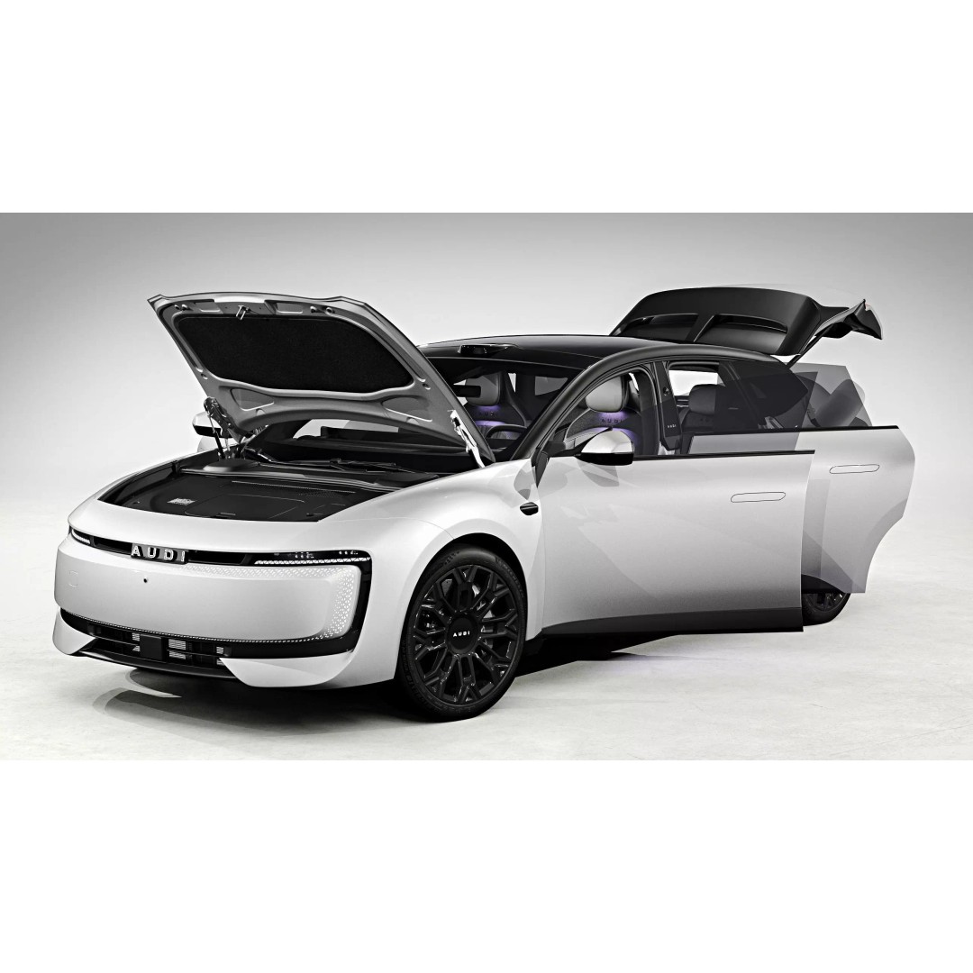 2026 Audi E5 Sportback Pioneer 3D Model – High Poly Game Asset, FBX, Blender - View 4