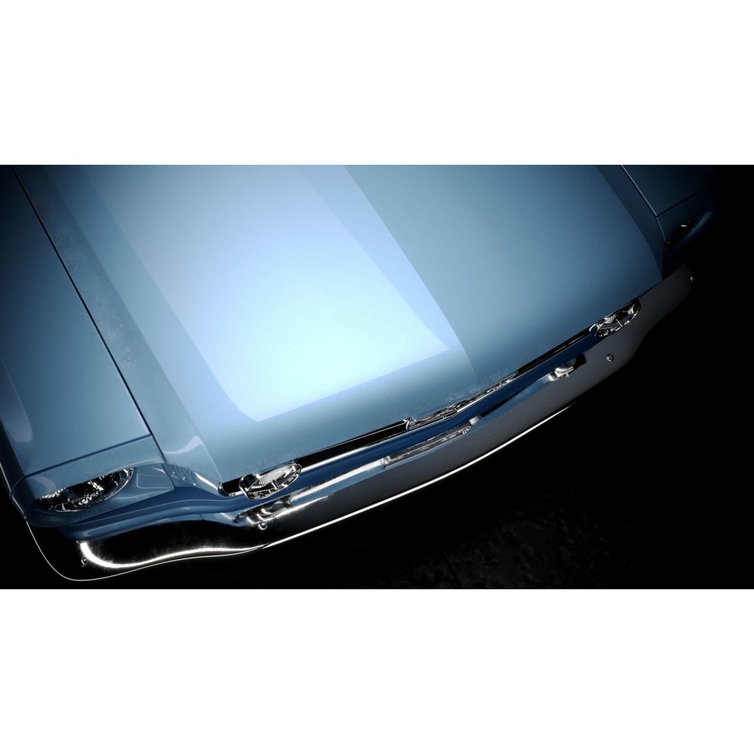 Ford Mustang 1965 Coupe 3D Model – High Poly PBR Car Asset, FBX, OBJ - View 10