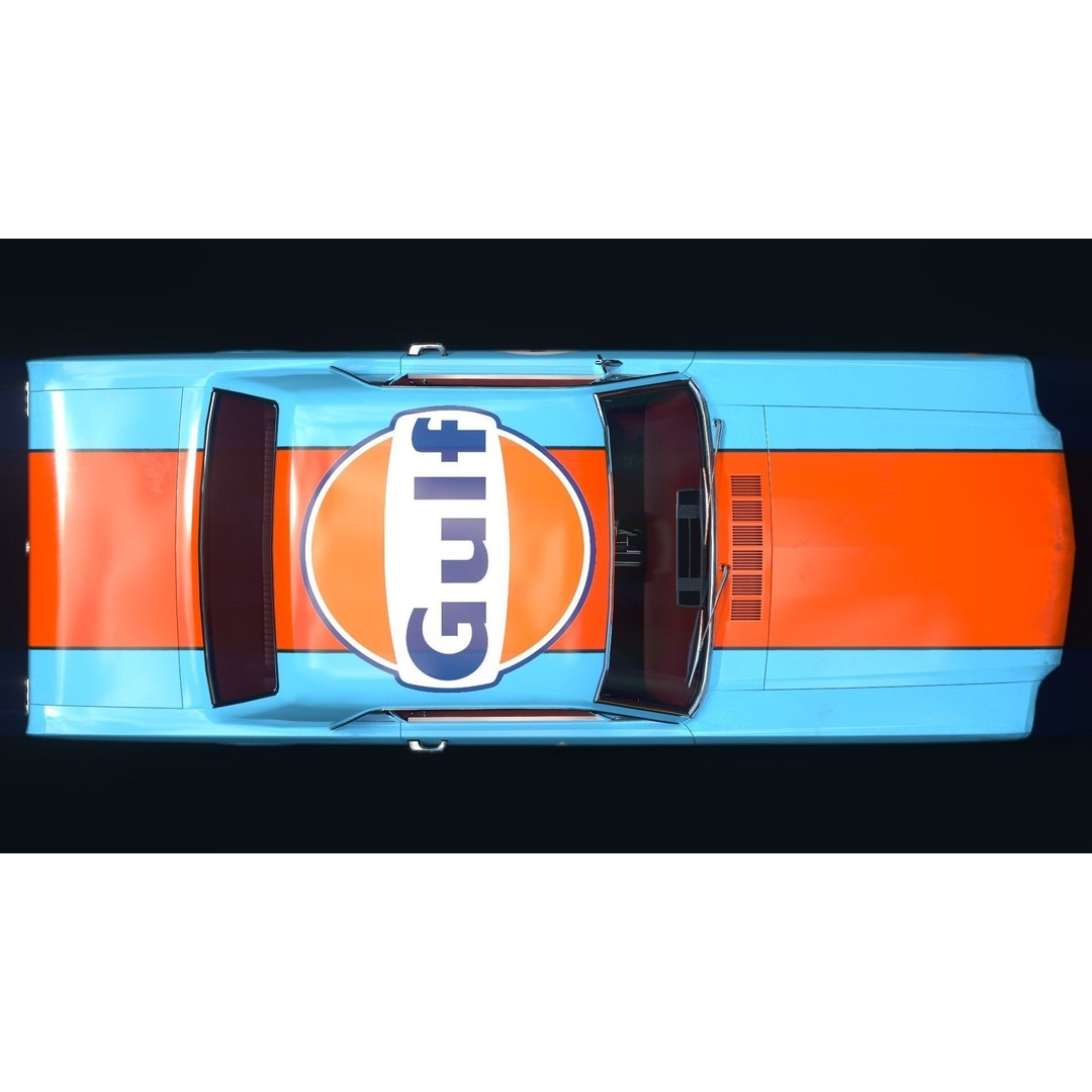 Ford Mustang 1965 Coupe 3D Model – High Poly PBR Car Asset, FBX, OBJ - View 17