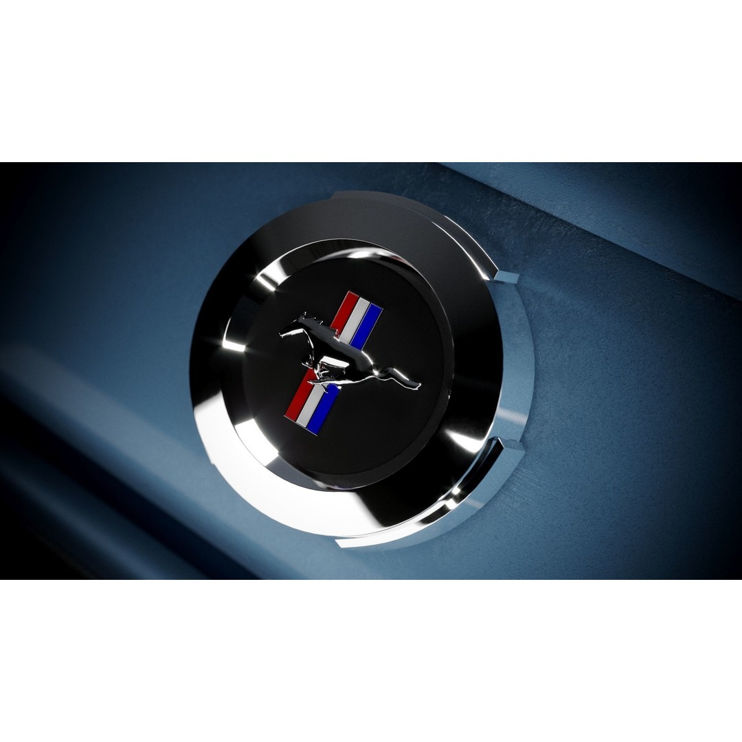 Ford Mustang 1965 Coupe 3D Model – High Poly PBR Car Asset, FBX, OBJ - View 9