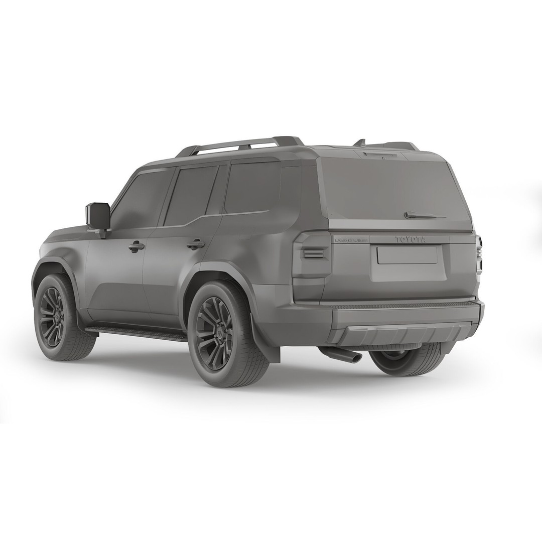 Toyota Land Cruiser 250 Prado 2024 3D Model – Detailed SUV Asset, FBX/OBJ
