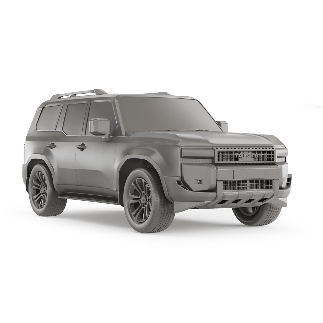 Toyota Land Cruiser 250 Prado 2024 3D Model – Detailed SUV Asset, FBX/OBJ - View 15
