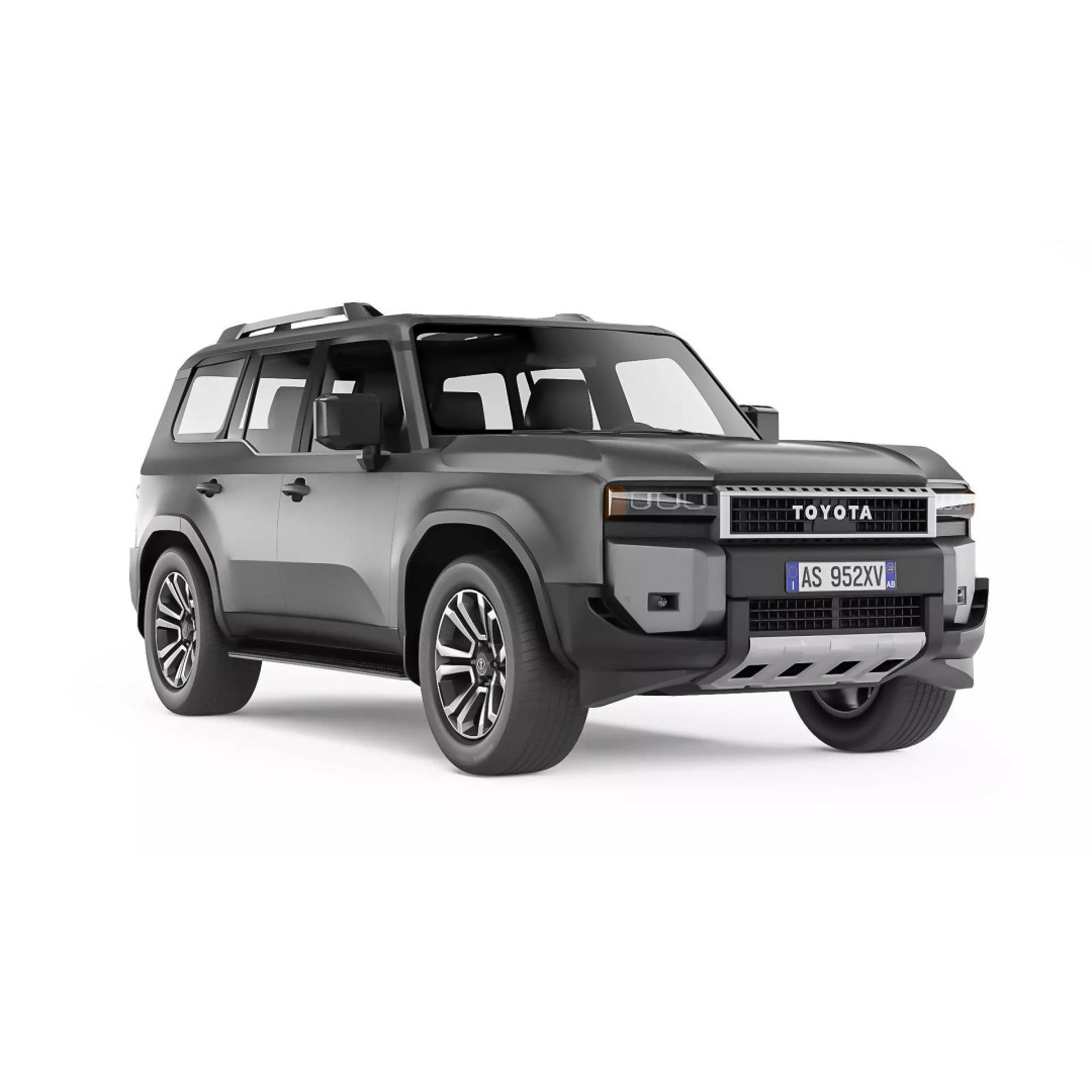 Toyota Land Cruiser 250 Prado 2024 3D Model – Detailed SUV Asset, FBX/OBJ - View 2