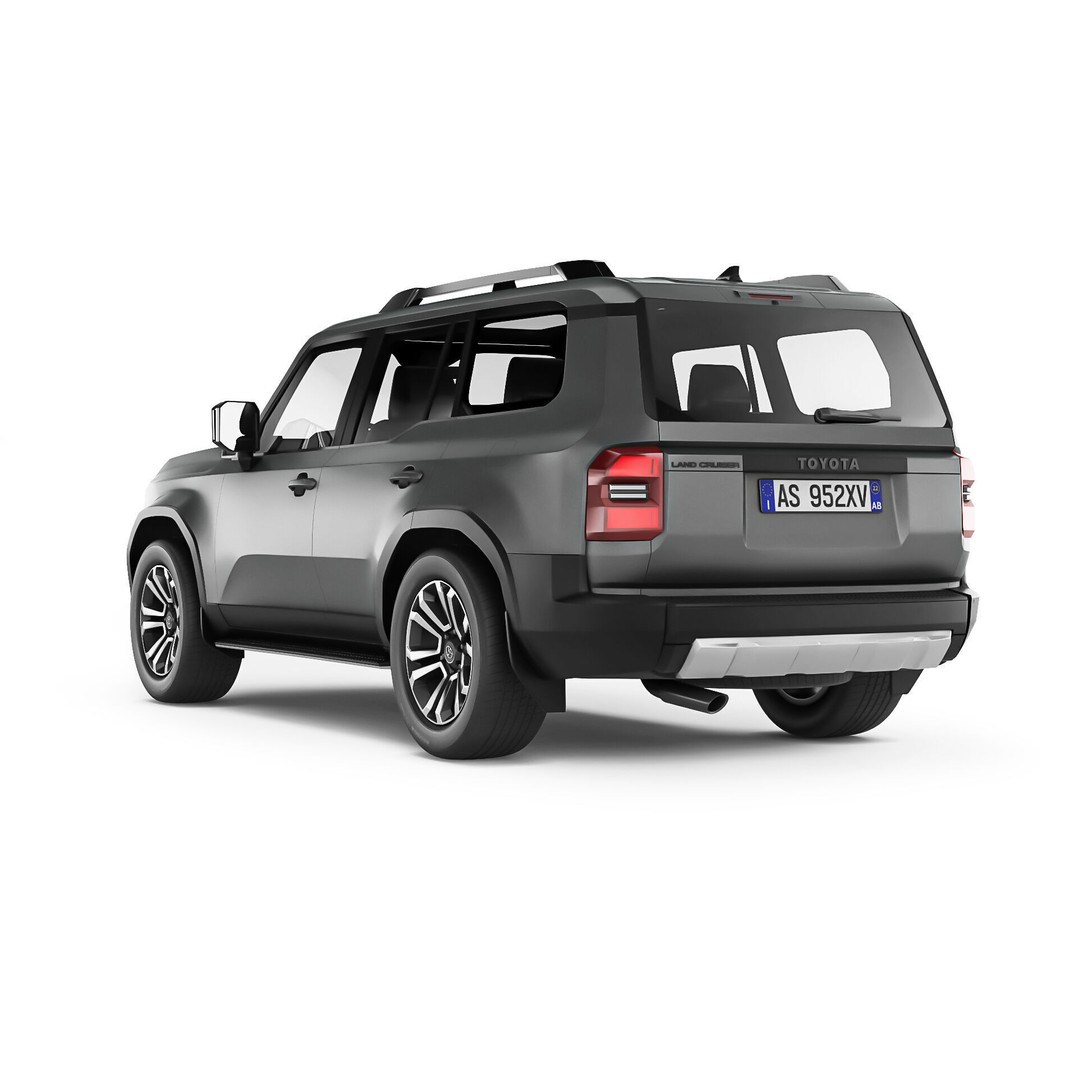 Toyota Land Cruiser 250 Prado 2024 3D Model – Detailed SUV Asset, FBX/OBJ - View 7