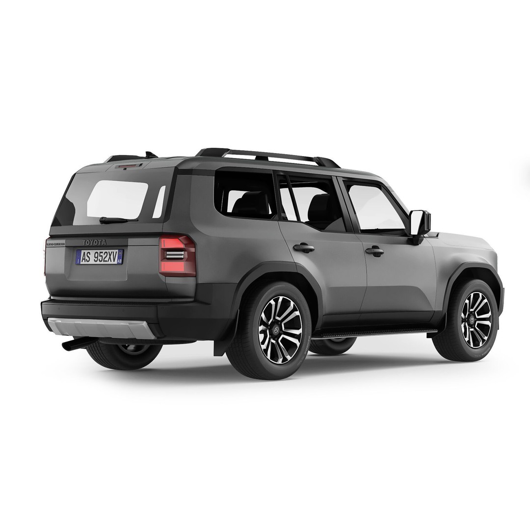Toyota Land Cruiser 250 Prado 2024 3D Model – Detailed SUV Asset, FBX/OBJ - View 9