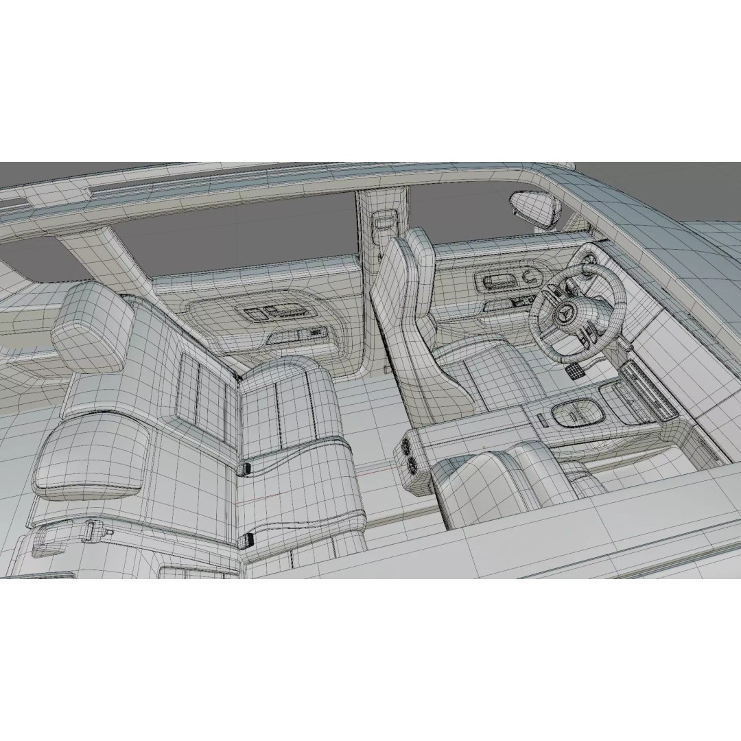 Mercedes-Benz GLB 2027 AMG-Line 3D Model – High Poly SUV with Interior