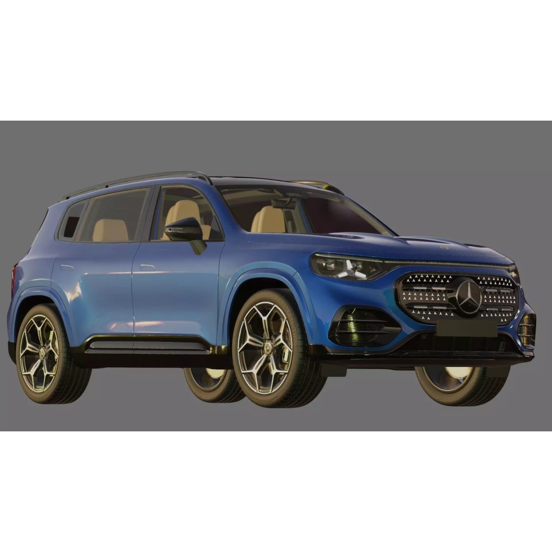 Mercedes-Benz GLB 2027 AMG-Line 3D Model – High Poly SUV with Interior - View 27